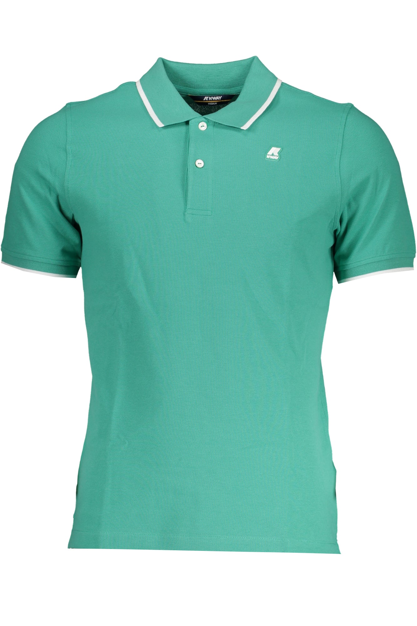 K-WAY GREEN MEN'S SHORT-SLEEVED POLO SHIRT