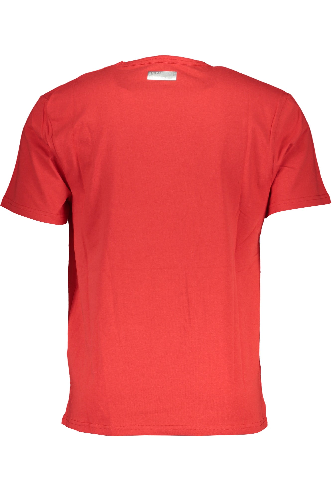BIKKEMBERGS MEN'S RED SHORT SLEEVE T-SHIRT