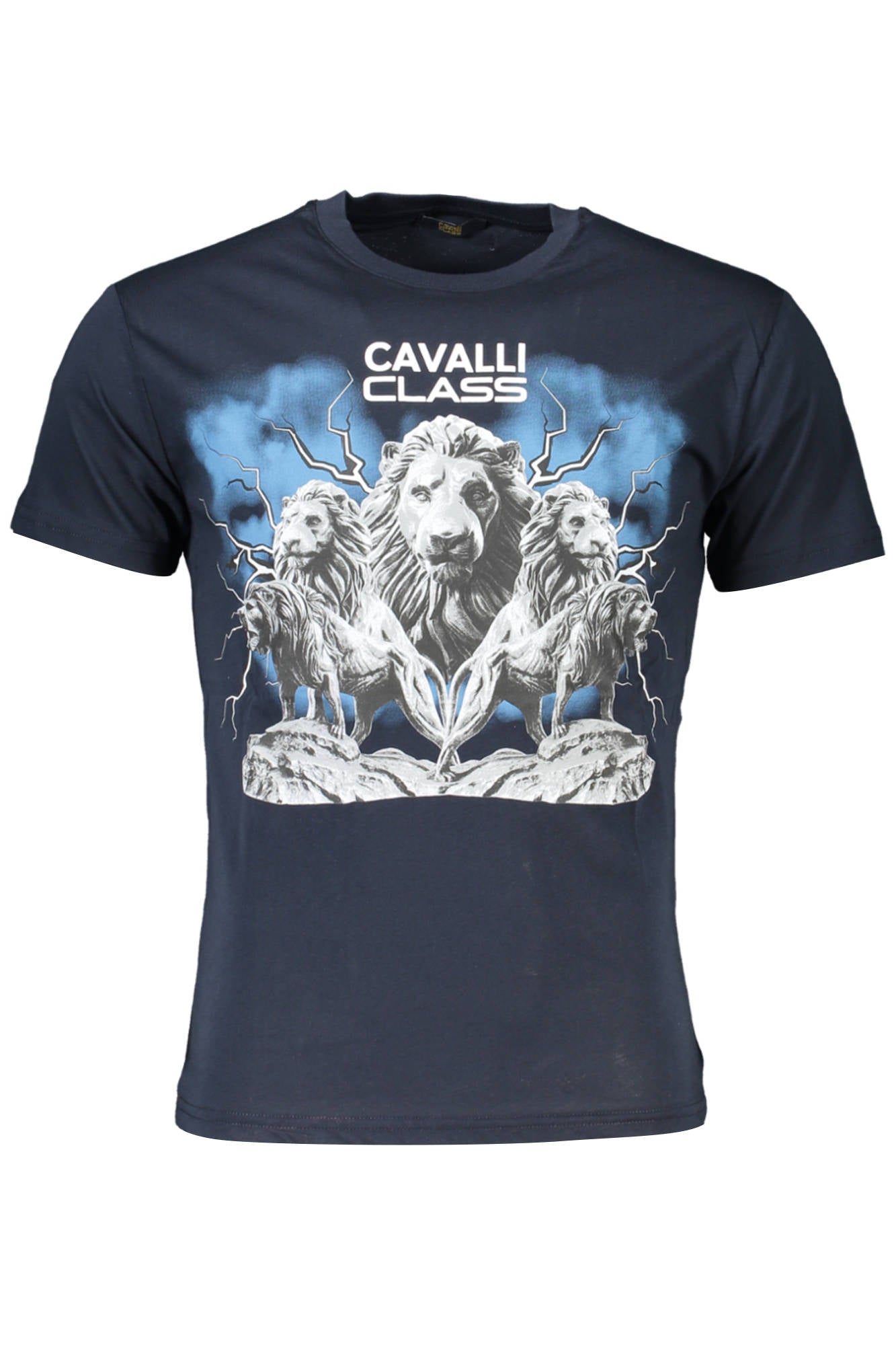 CAVALLI CLASS T-SHIRT SHORT SLEEVE MAN BLUE