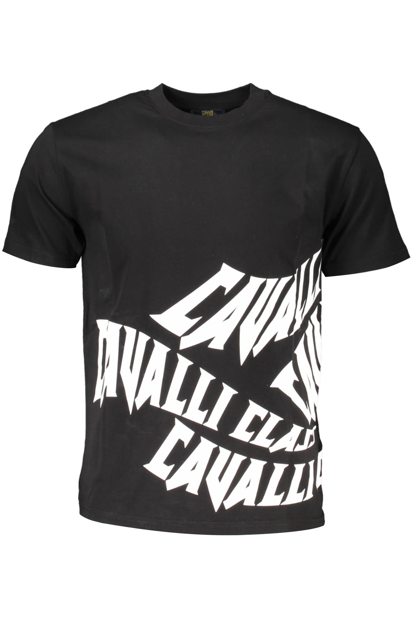 CAVALLI CLASS T-SHIRT SHORT SLEEVE MAN BLACK