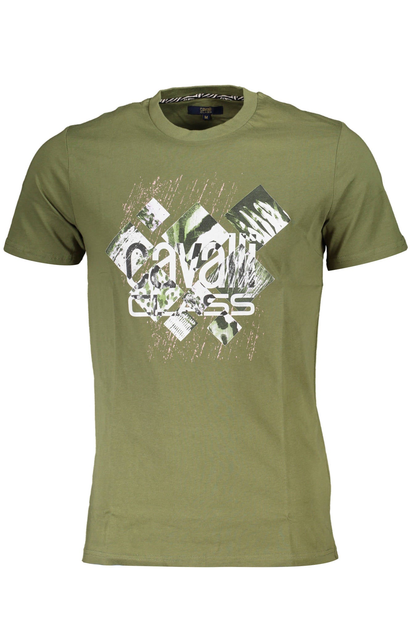 CAVALLI CLASS T-SHIRT SHORT SLEEVE MAN GREEN