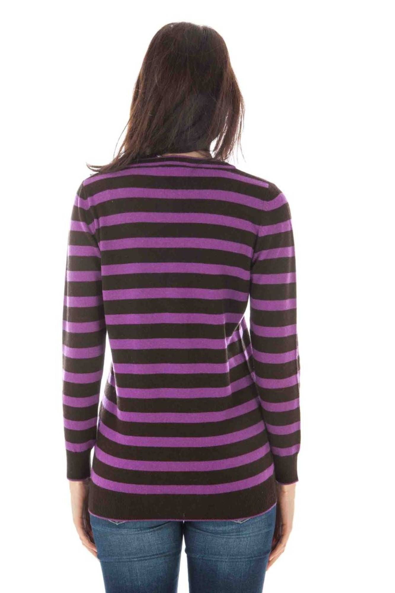 FRED PERRY WOMEN'S PURPLE SWEATER