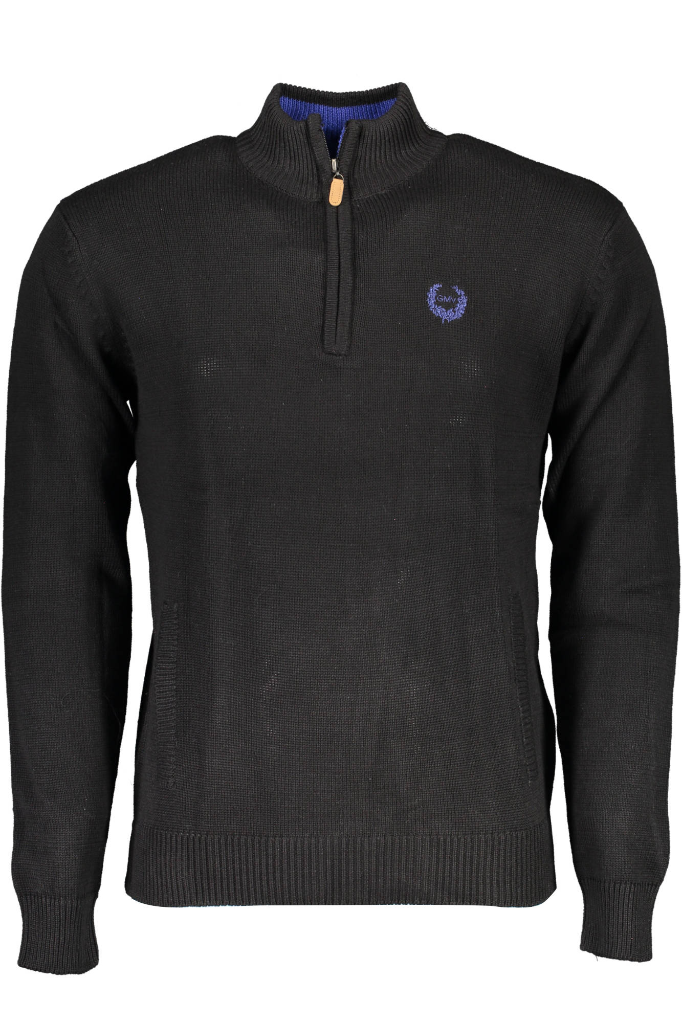 GIAN MARCO VENTURI MEN'S BLACK SWEATER