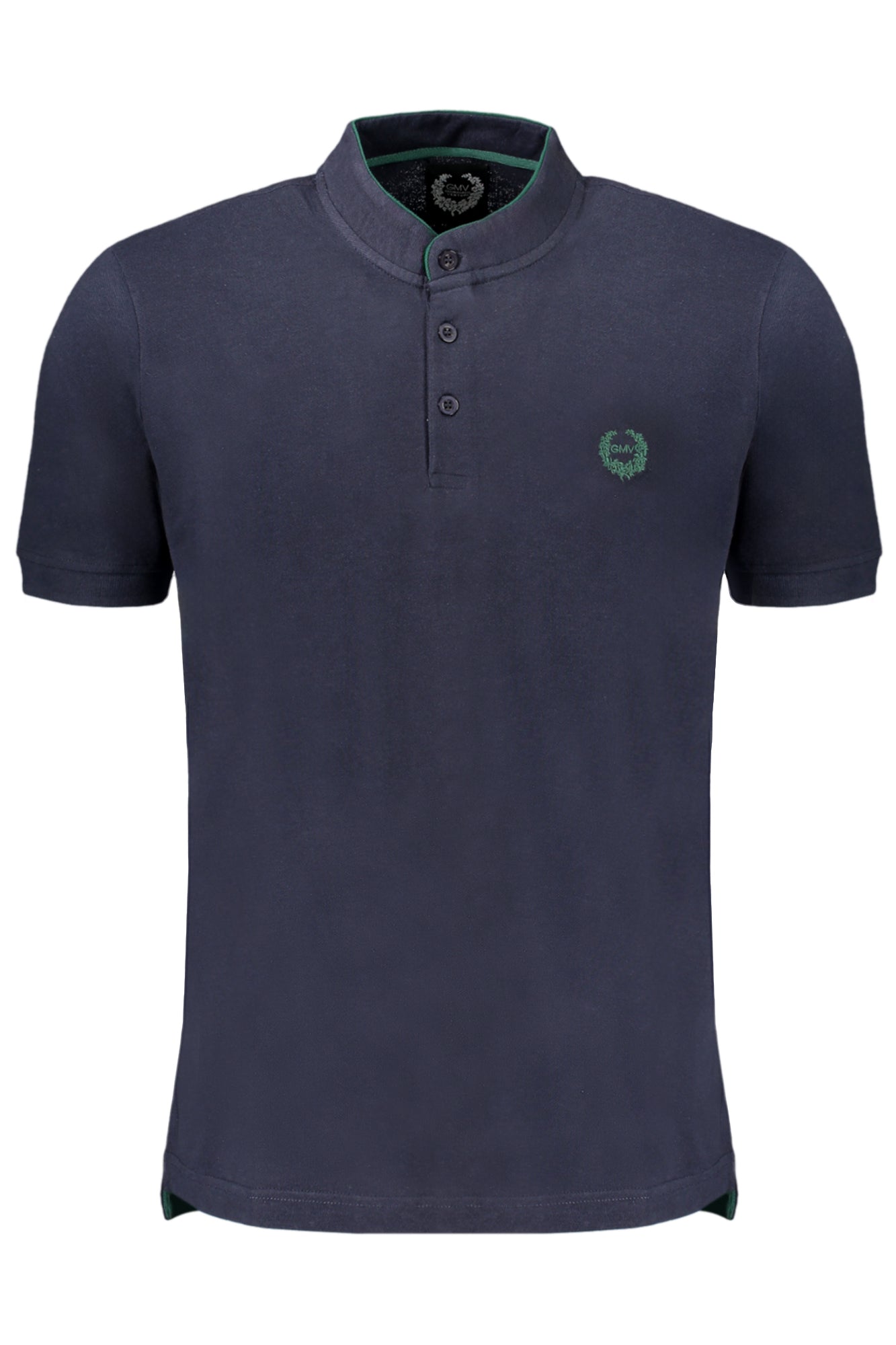 GIAN MARCO VENTURI MEN'S SHORT SLEEVED POLO SHIRT BLUE