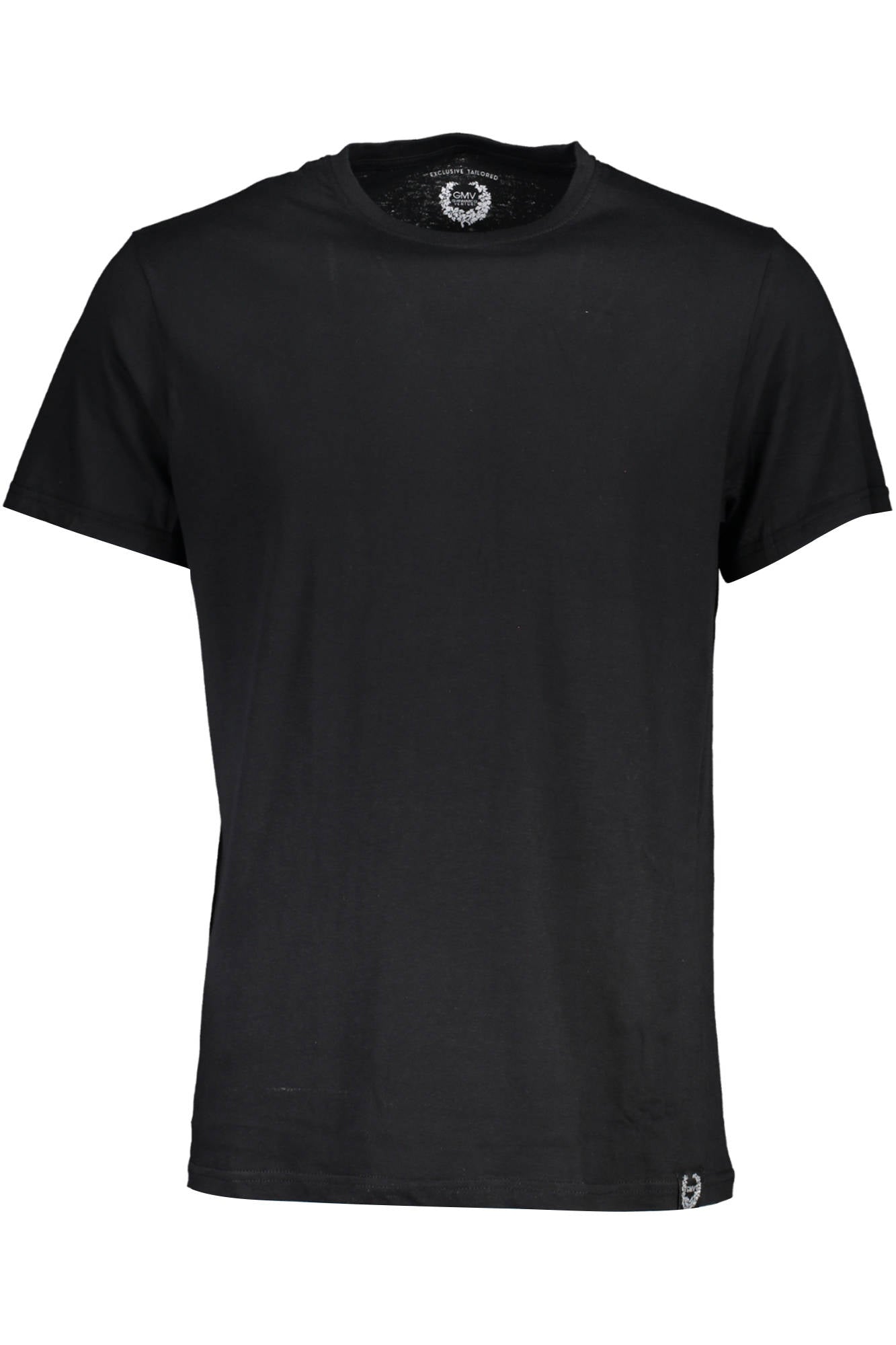 GIAN MARCO VENTURI BLACK MAN SHORT SLEEVE T-SHIRT