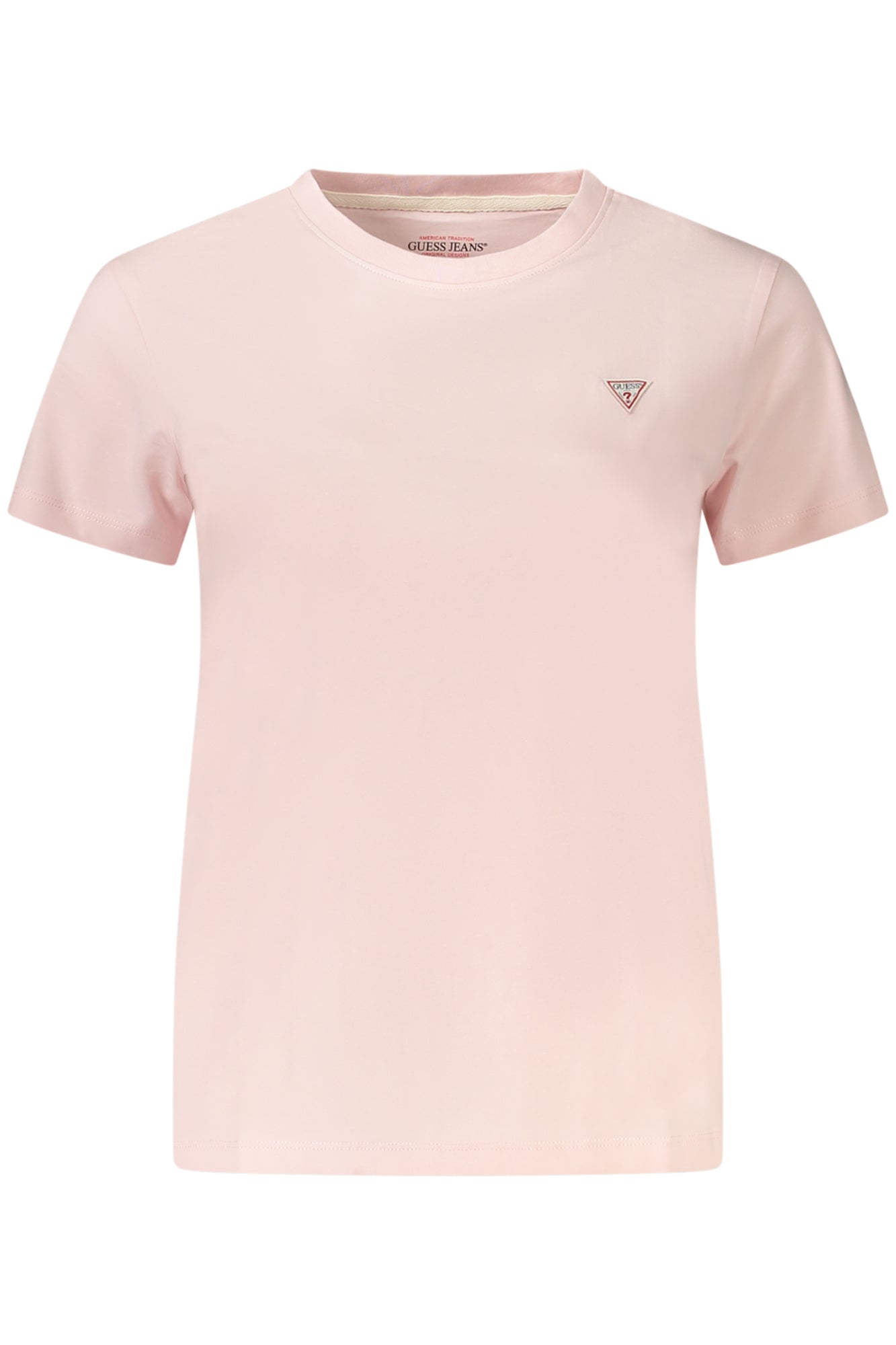 GUESS JEANS WOMEN'S SHORT SLEEVE T-SHIRT PINK