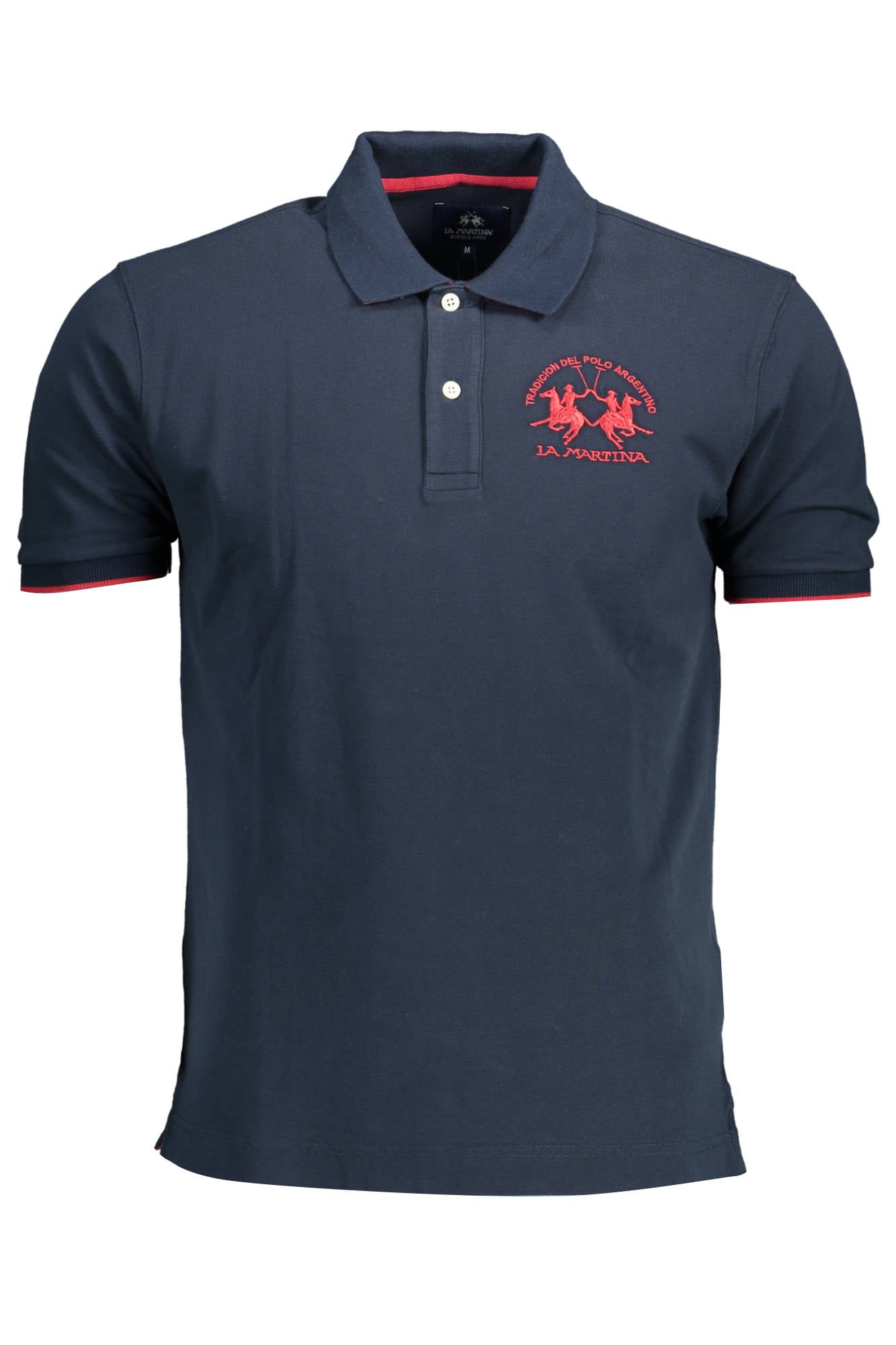 LA MARTINA MEN'S SHORT SLEEVED POLO SHIRT BLUE