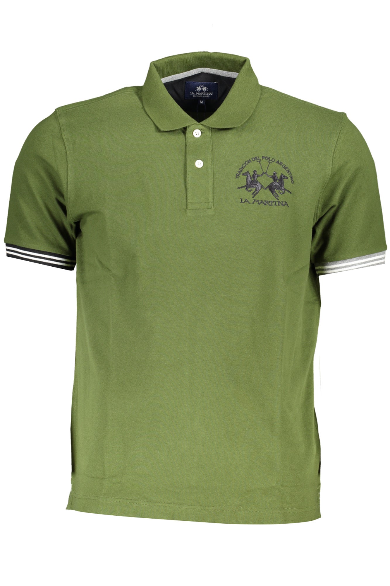 LA MARTINA MEN'S GREEN SHORT SLEEVED POLO SHIRT