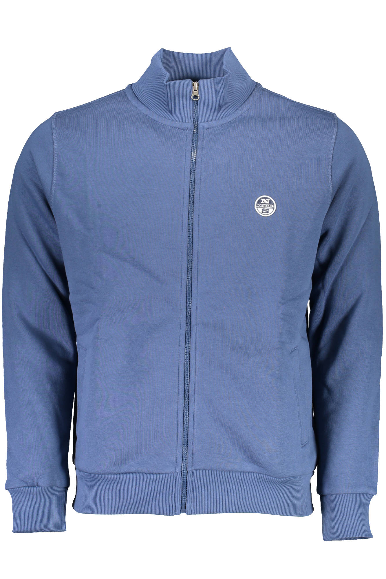 NORTH SAILS MEN'S BLUE ZIPPED SWEATSHIRT