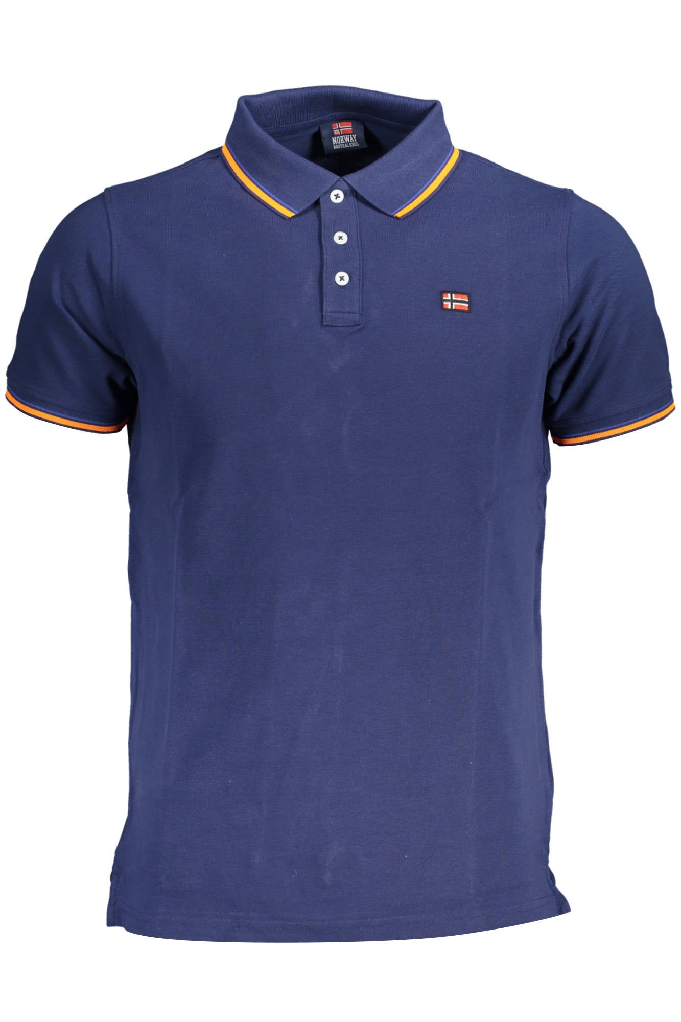NORWAY 1963 MEN'S BLUE SHORT SLEEVED POLO SHIRT