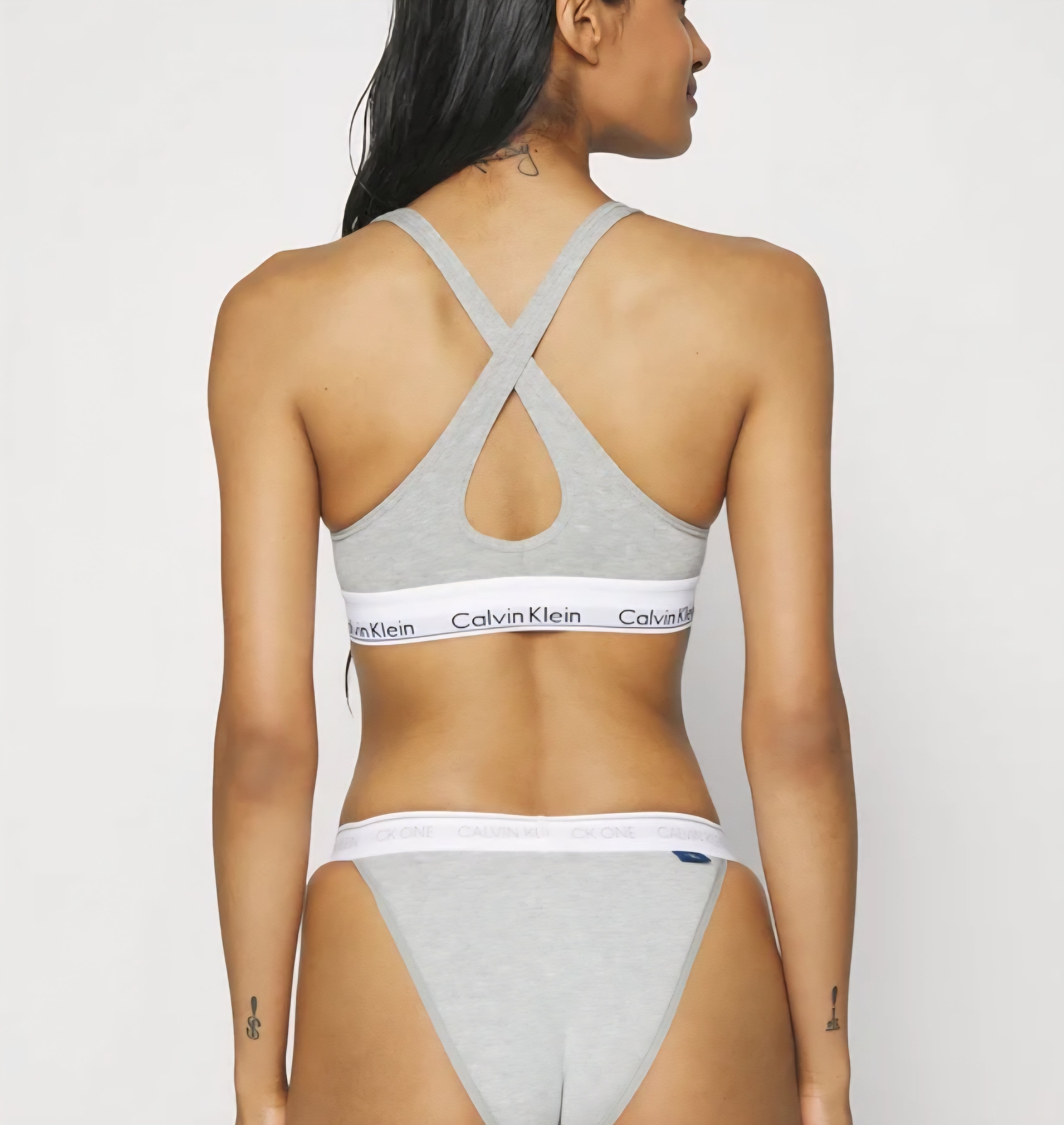 CALVIN KLEIN BALCONY BRA WOMAN GRAY