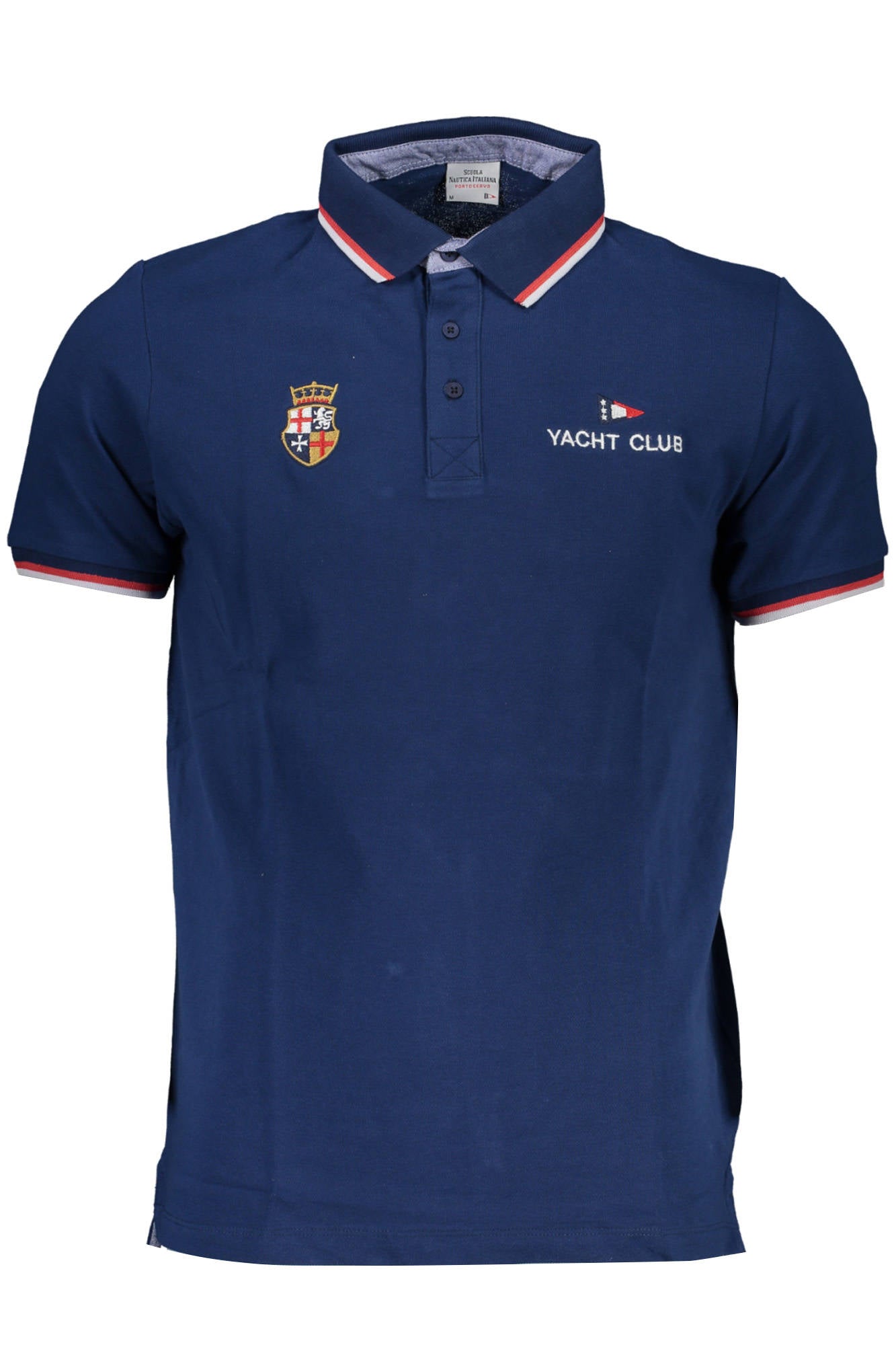 NAUTICAL SCHOOL BLUE MEN'S SHORT SLEEVED POLO SHIRT