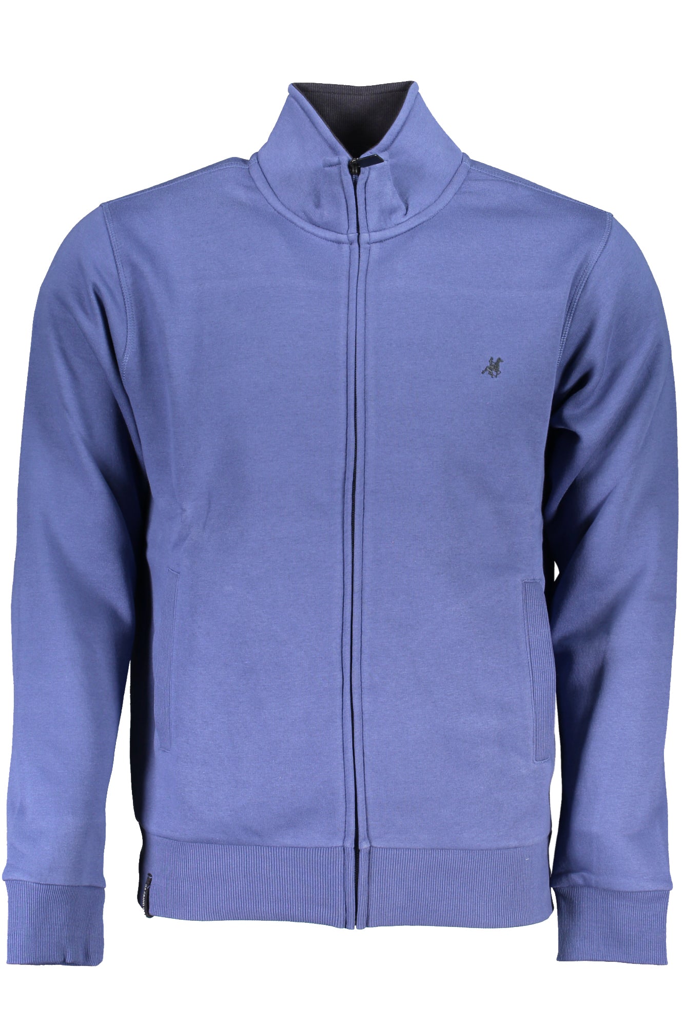 US GRAND POLO MEN'S BLUE ZIP SWEATSHIRT