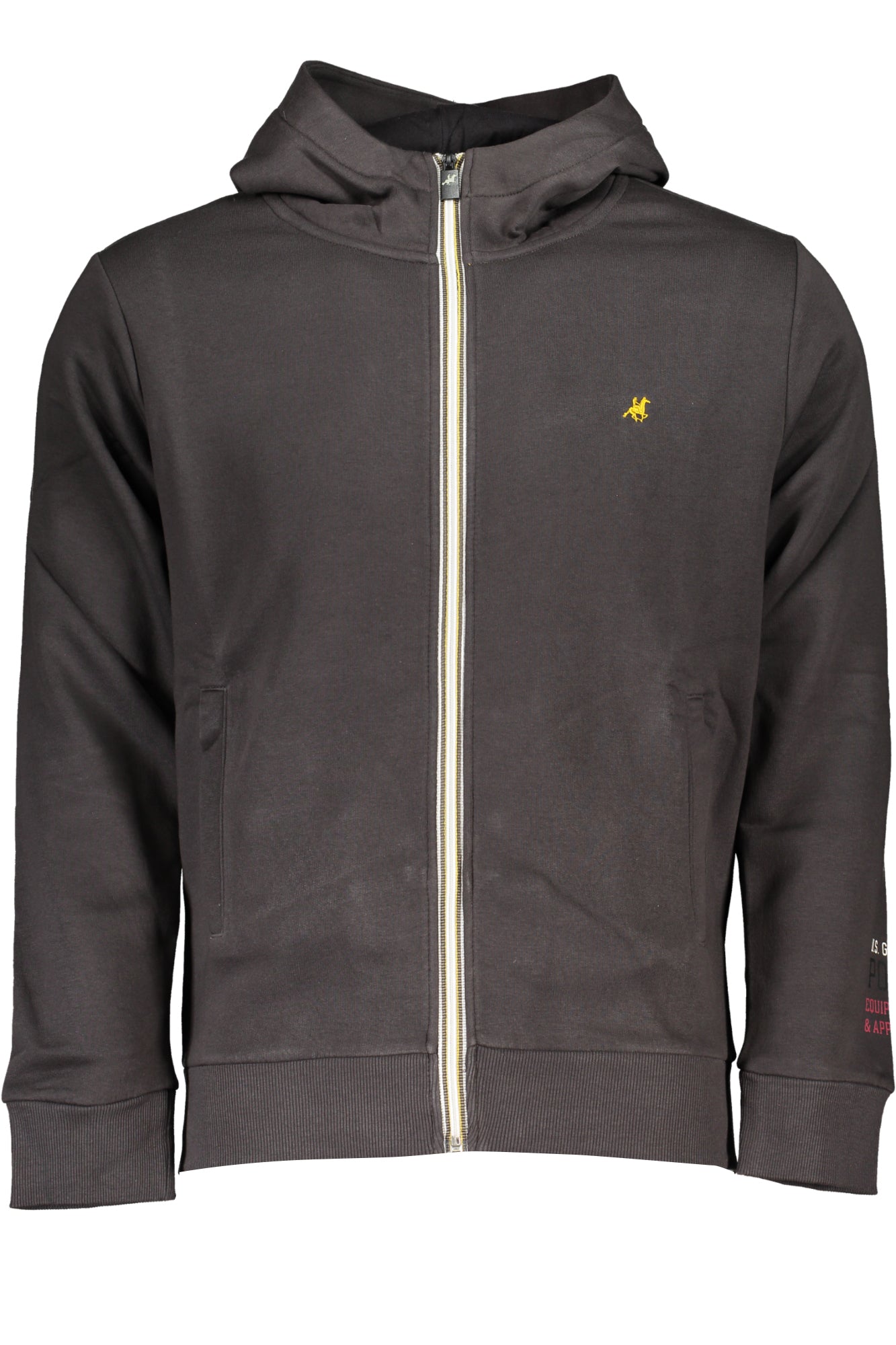 US GRAND POLO MEN'S GRAY ZIP SWEATSHIRT