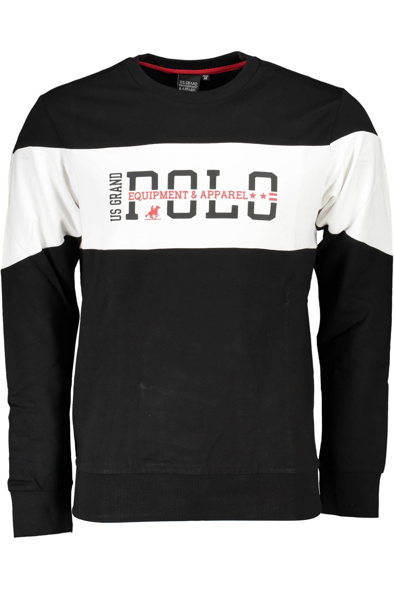 US GRAND POLO SWEATSHIRT WITHOUT ZIP MAN BLACK
