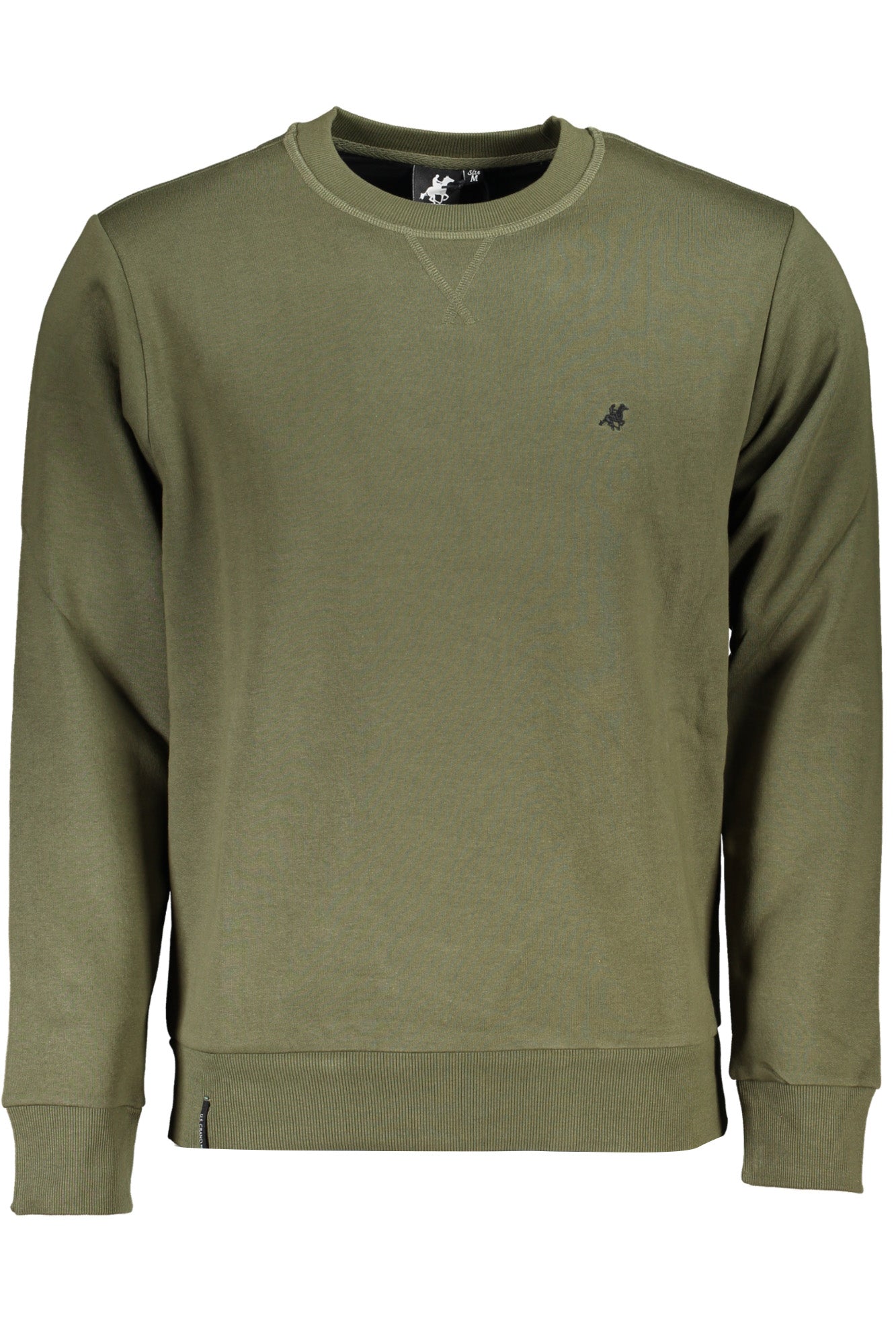US GRAND POLO MEN'S GREEN ZIPLESS SWEATSHIRT