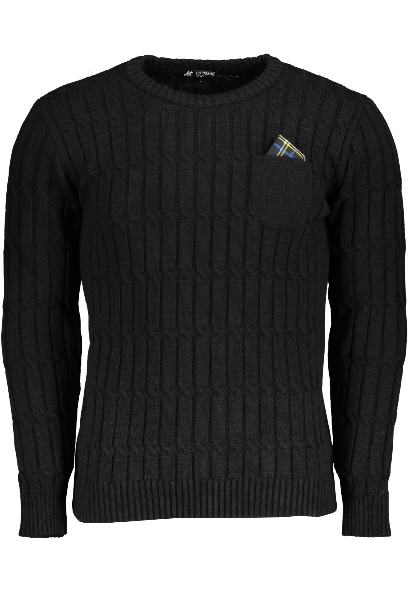 US GRAND POLO MEN'S BLACK SWEATER