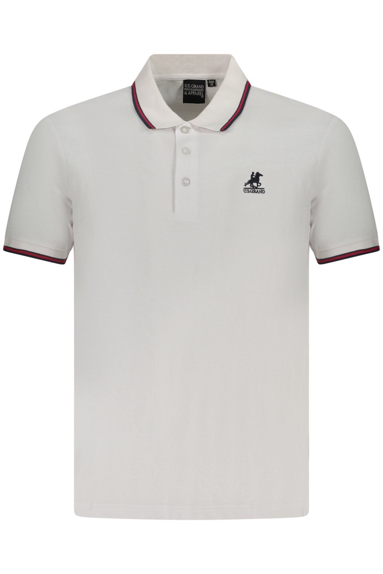 US GRAND POLO MEN'S SHORT SLEEVE POLO WHITE