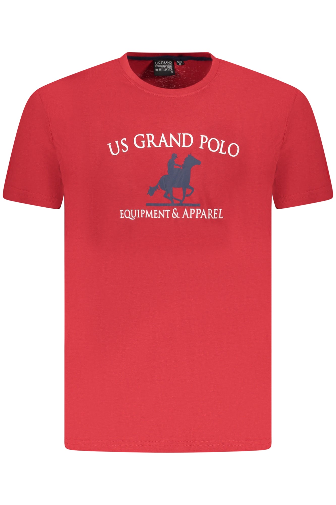 US GRAND POLO MEN'S SHORT SLEEVE T-SHIRT RED