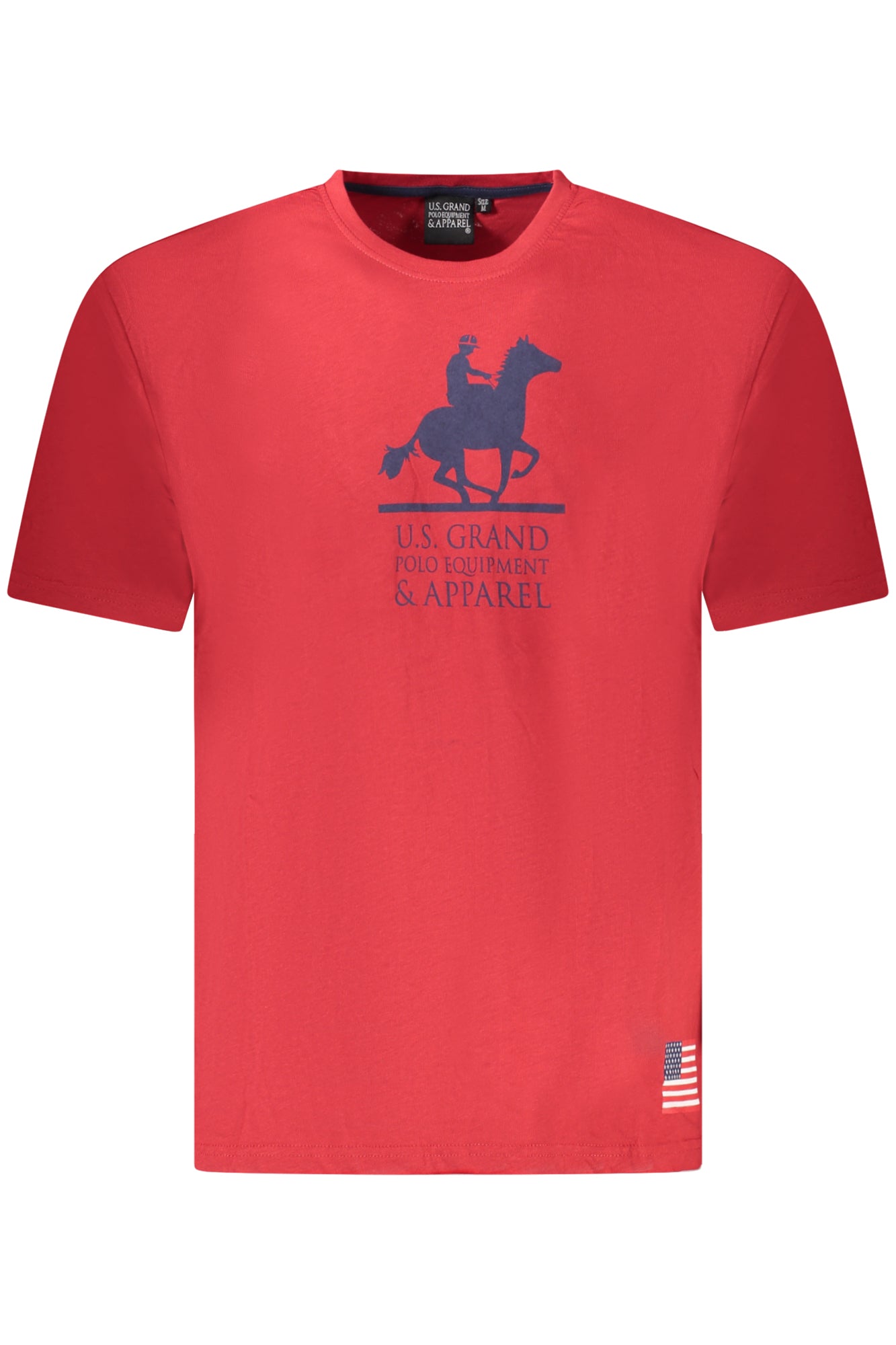 US GRAND POLO MEN'S SHORT SLEEVE T-SHIRT RED